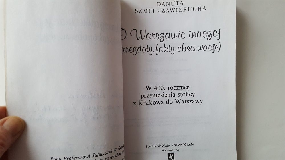 O Warszawie inaczej Danuta Szmit-Zawierucha