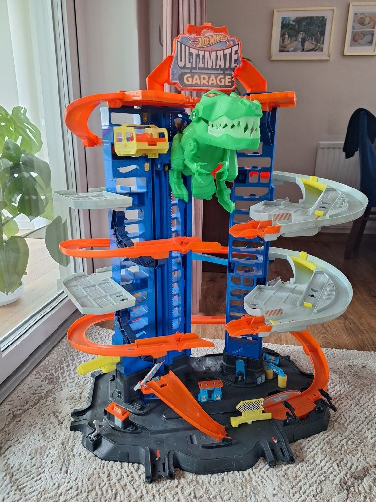 Garaż Hot Wheels City T-rex