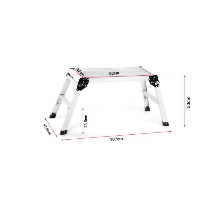 Алюмінієва розкладна робоча платформа драбина Робоча платформа