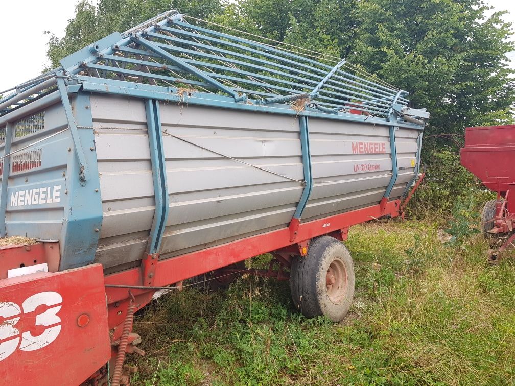 Przyczepa zbierajaca Mengele lw 310 z Niemiec SUPER stan krone hadegor