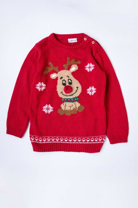 Светр різдвяний новорічний святковий для дівчинки 2 р 3 р 4 р 5 р 6 р