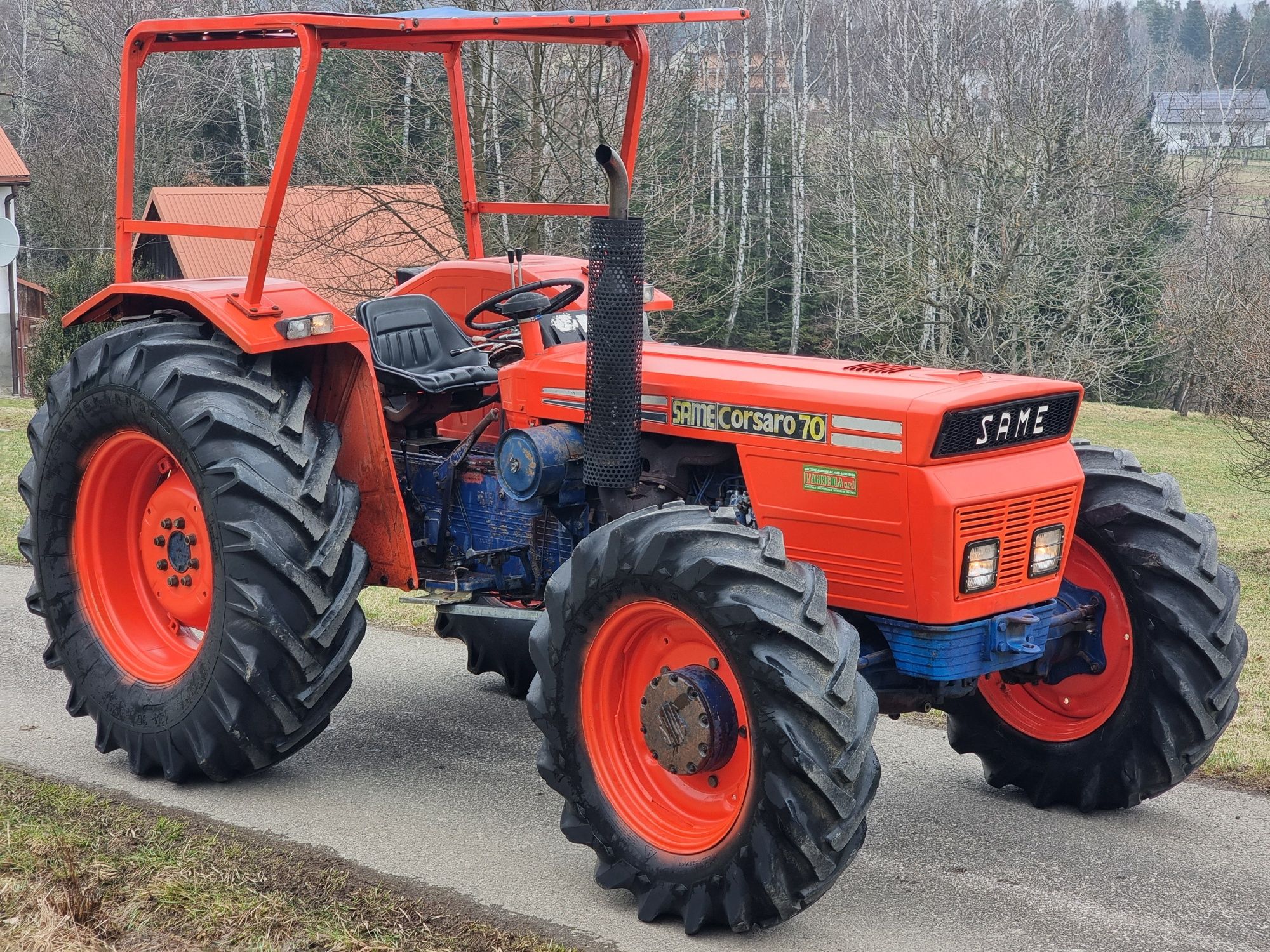 Ciągnik Same Corsaro 70. Napęd 4x4, REWERS, Wspomaganie, Hydraulika
