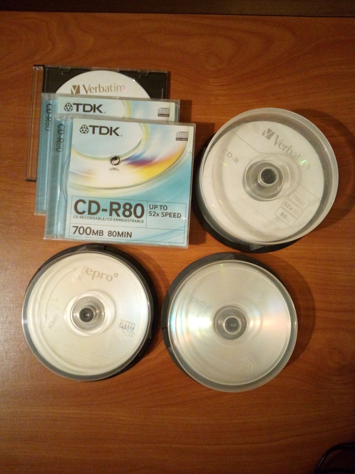 DVDs virgens várias marcas