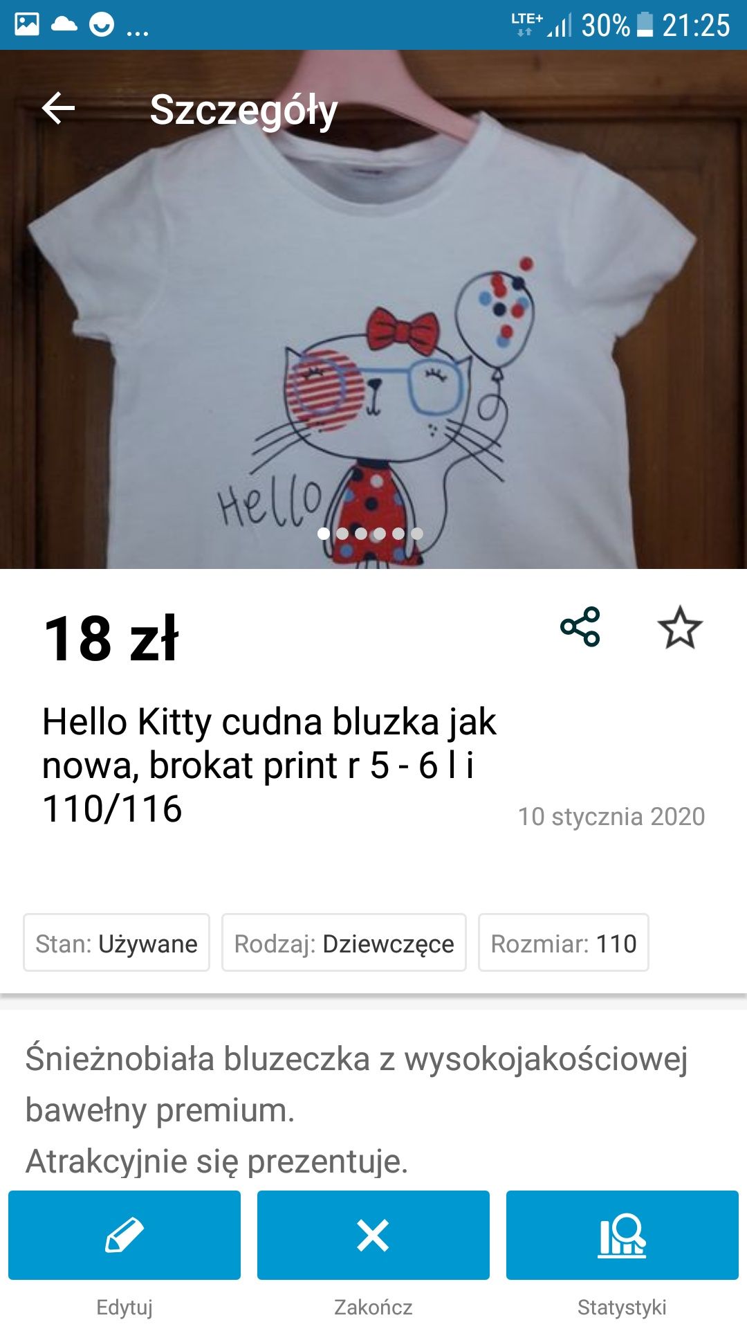 Zestaw 12 kredek ołówkowych okrągłych w blaszanym pudełku Hello Kitty