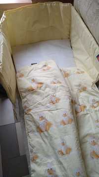 Набор  в детскую кроватку детское постельное белье одеяло подушка защи