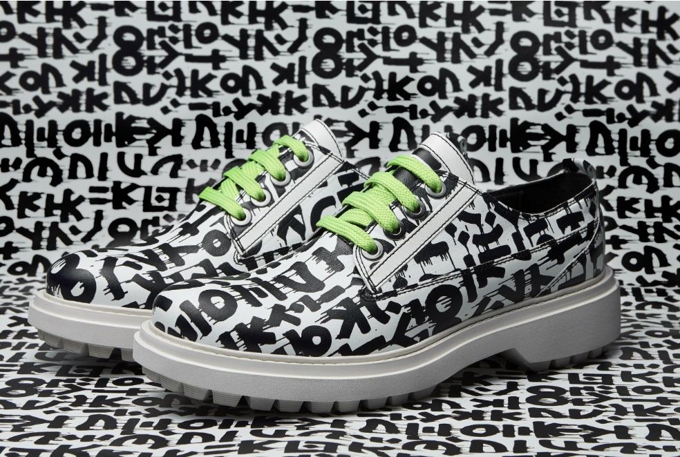 Damskie Sneakersy Geox x Raul 33 Graffiti 39 Skóra Uniakt Nowe !