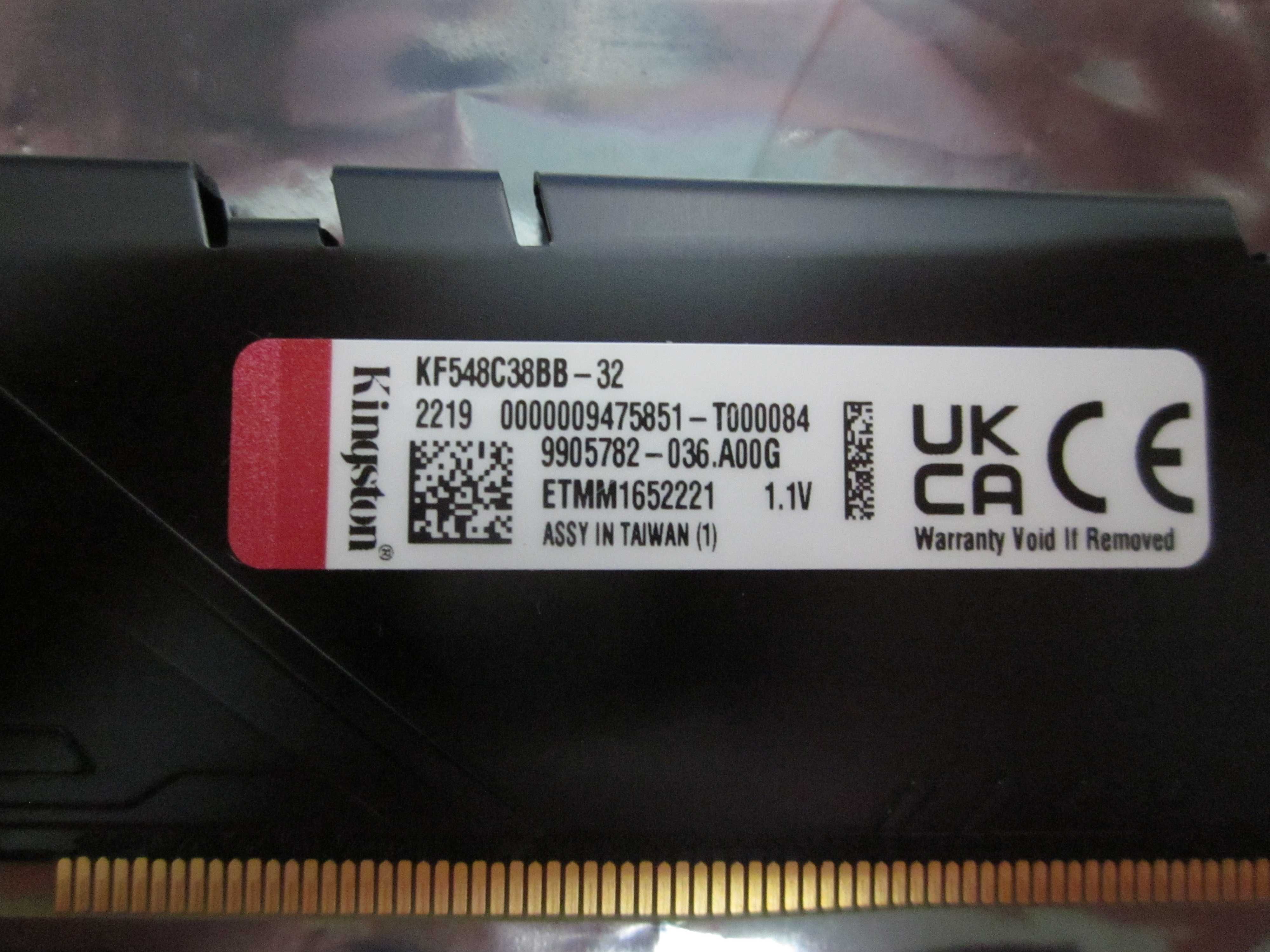 Оперативная память Kingston 32Gb DDR5-4800 FURY (KF548C38BB-32)