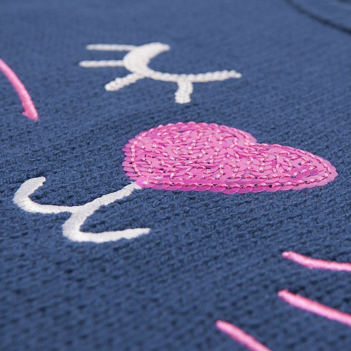 COOL CLUB bluza granatowa sweter sweterek granatowy bawełna 146/152