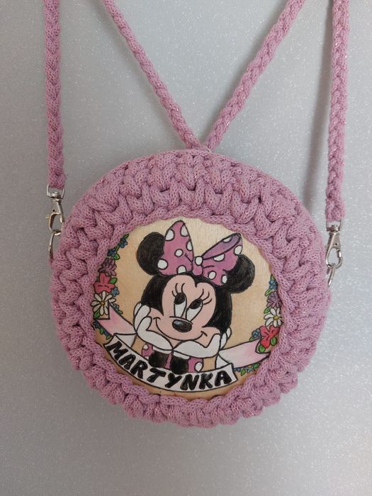 Plecako torebka  z personalizownaym rysunkiem