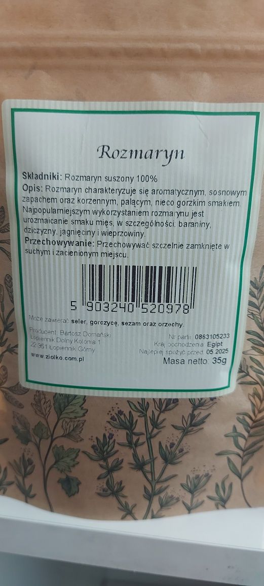 Rozmaryn suszony  35g