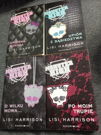 Cała seria książek Monster High, 4 czesci