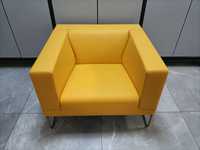 Nowy Fotel biurowy Noti Tritos żółty marigold eko skóra FV