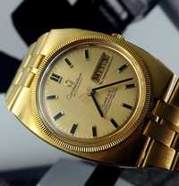Złoty zegarek Omega Constellation 18k unikat 1969rok Vintage