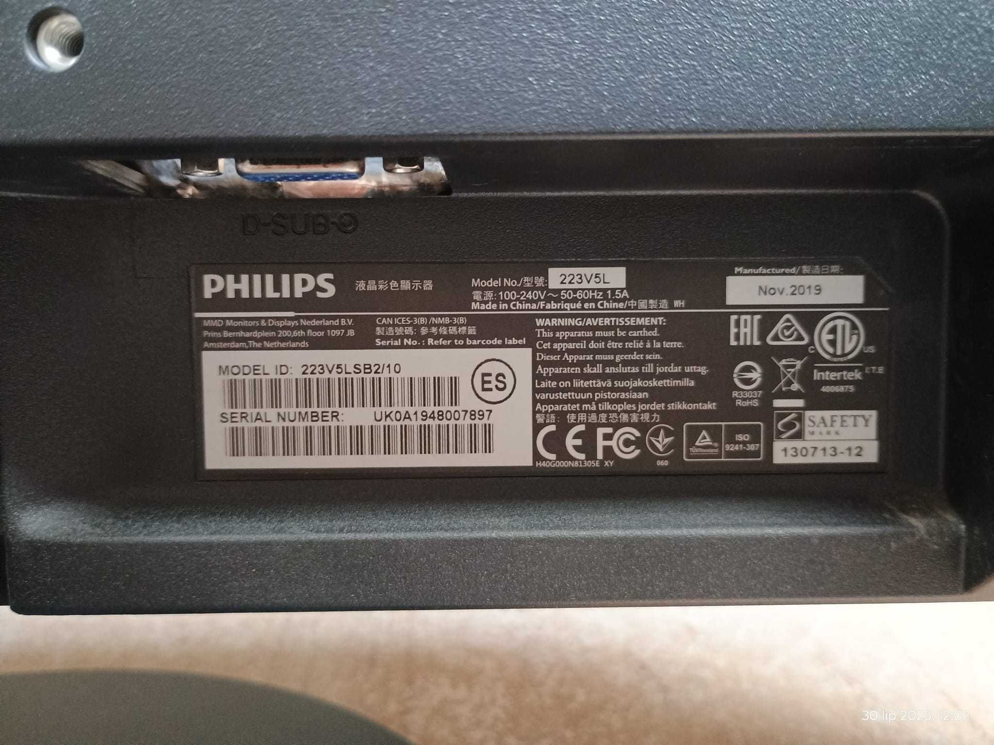 Monitor PHILIPS 223V5L