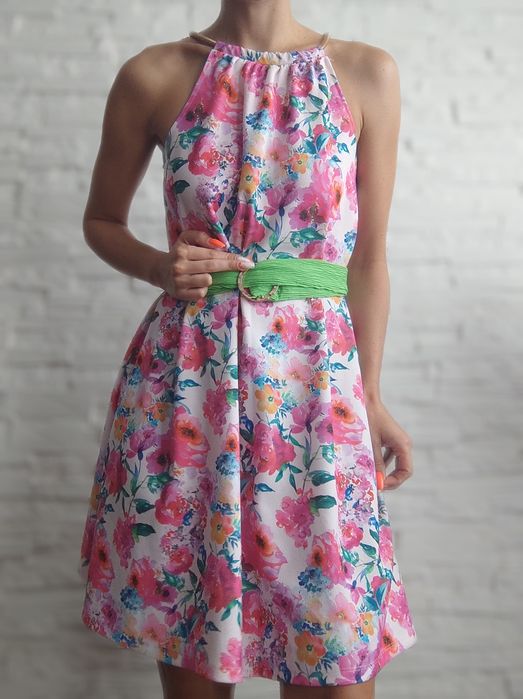 Mohito sukienka luźna piękne kwiaty rozmiar M