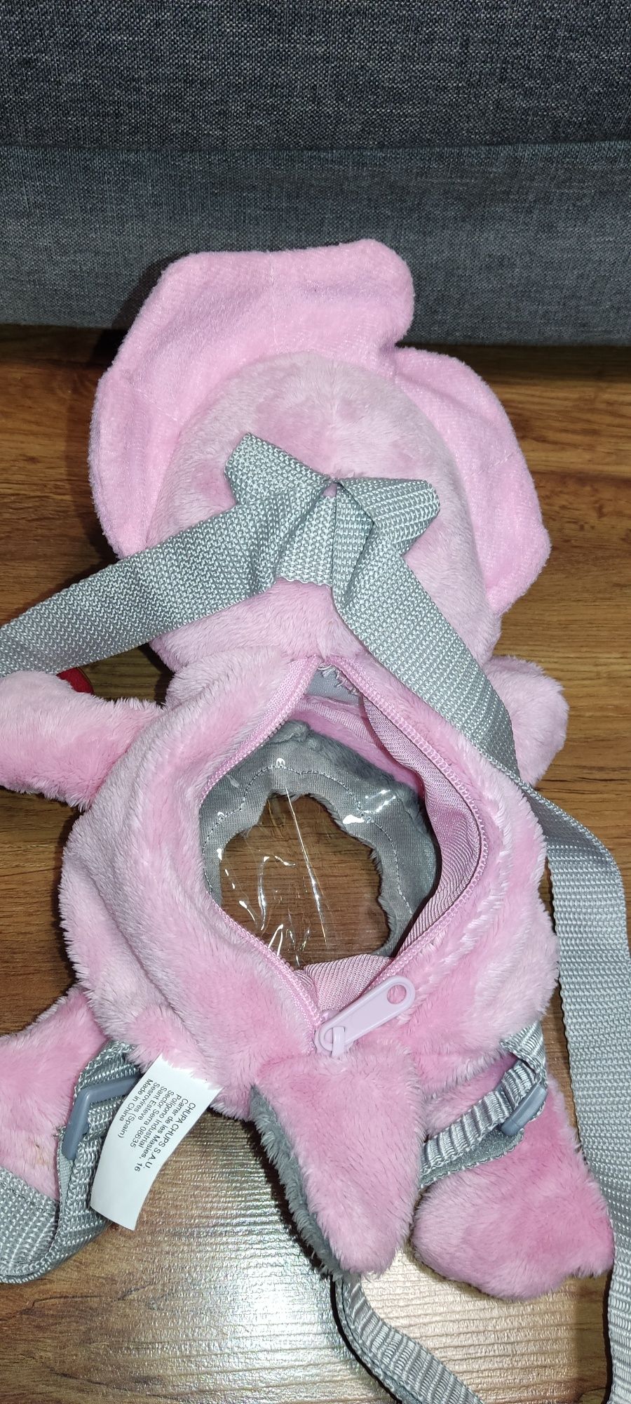 Chupa Chups Maskotką Plecak Dinozaur Różowy 30 cm