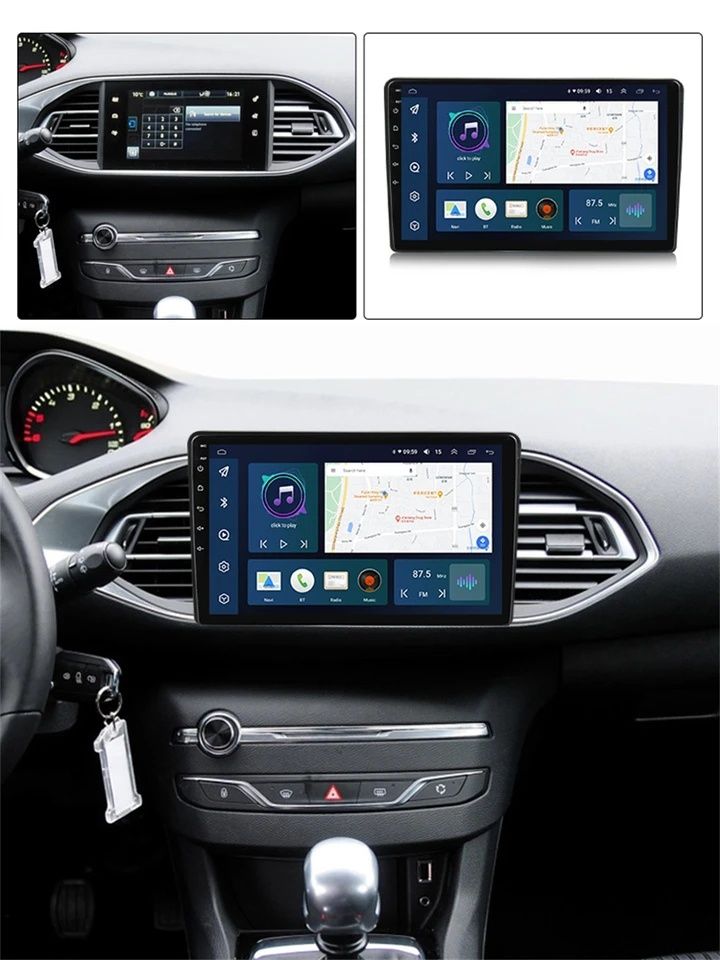 Radio nawigacja PEUGEOT 308 T9 Android Navi GPS 2013 - 2017