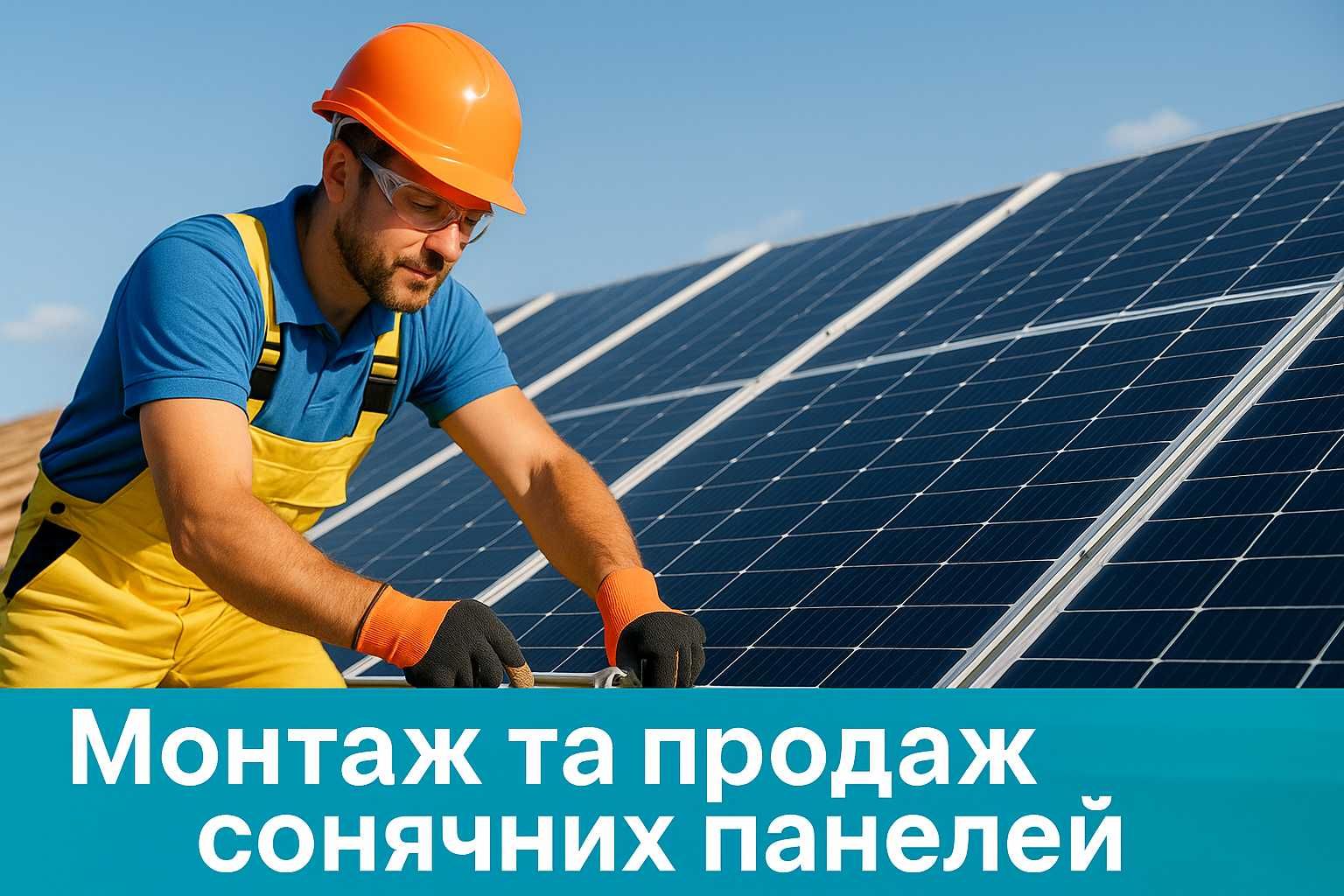 Сонячні панелі та станції «під ключ» — проєкт, монтаж, гарантія