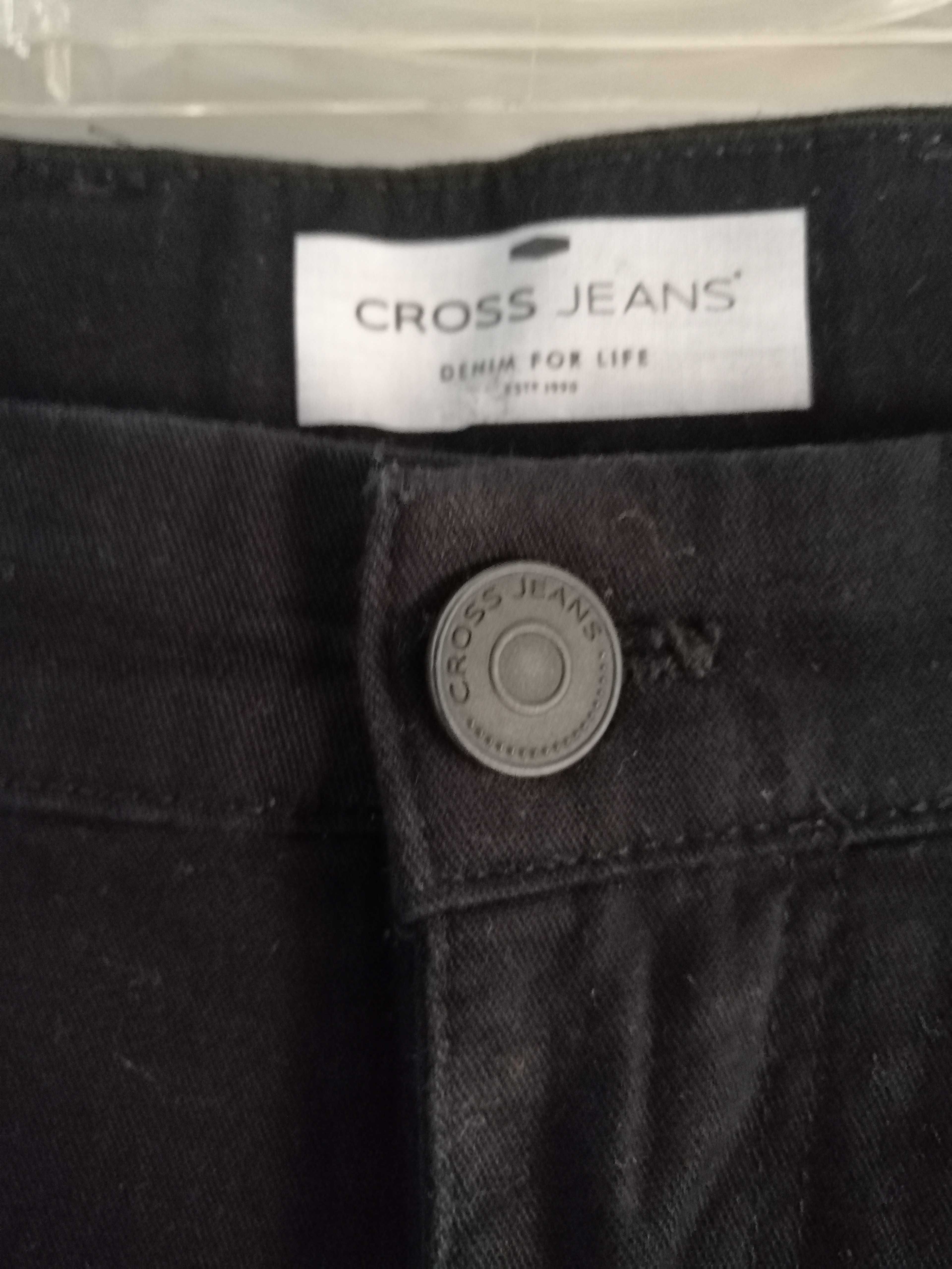 Spodnie męskie czarne Cross jeans W 34 L 32