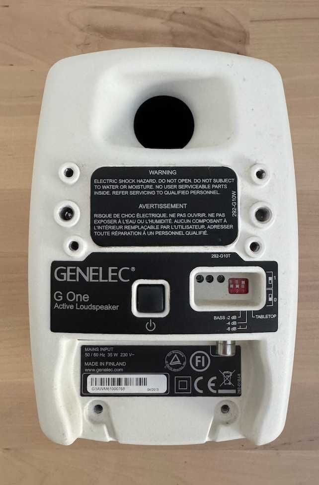 Genelec G One x 2 speakers + wall mounts