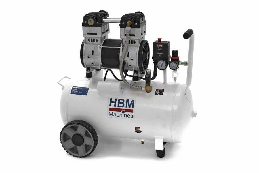 Безмасляний компресор HBM SILENT 2HP ресивер 50 л / 8 бар