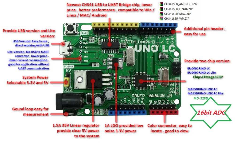 Arduino UNO LC Ардуино уно 328p