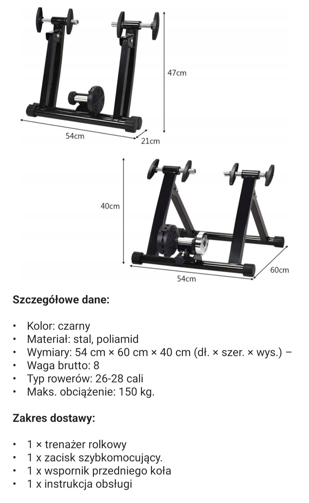 Trenażer GOPLUS Trenażer rowerowy