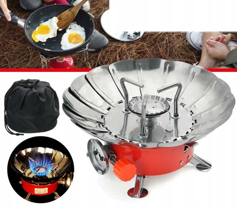 KUCHENKA TURYSTYCZNA gazowa polowa na kartusz osłonka mini przenośna