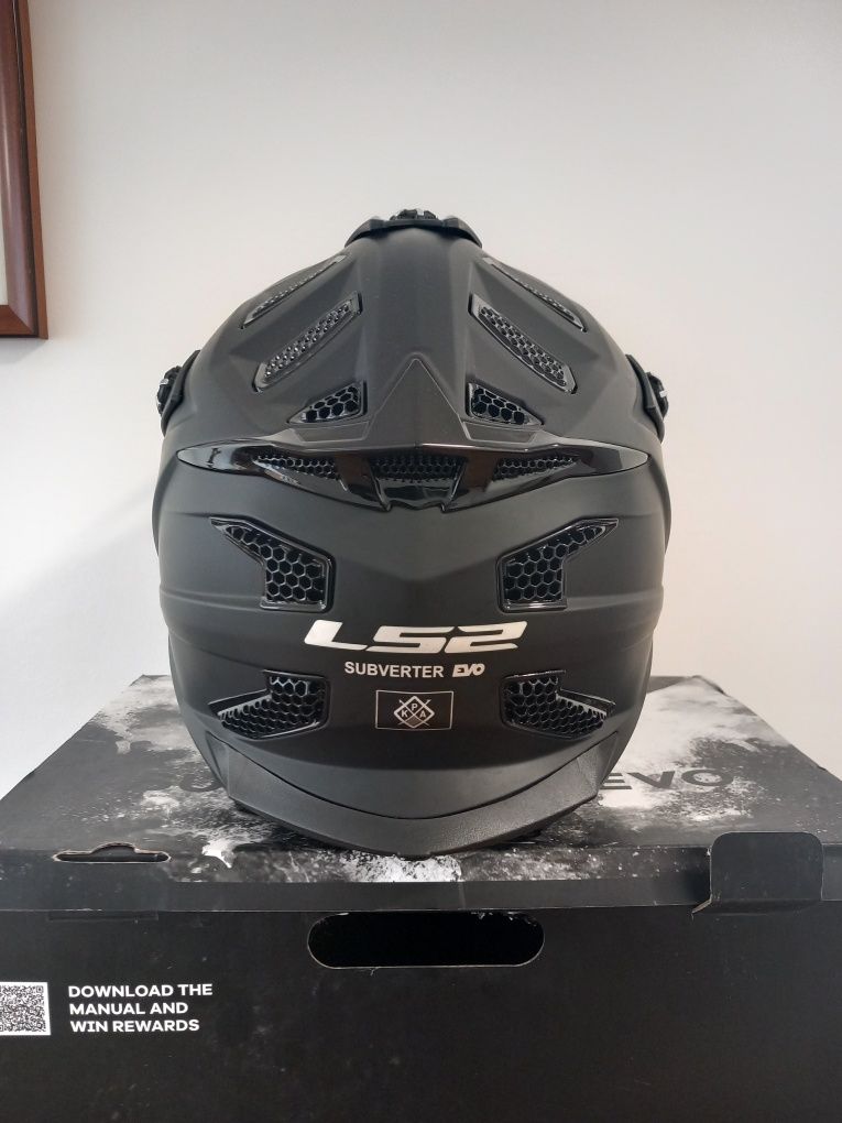 Capacete Motocross Ls2 Subverter Preto Matt