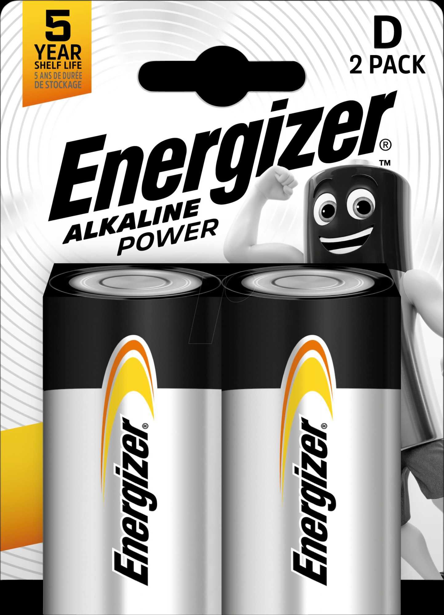 Батарейка Energizer Alkaline Power D/LR20, цена за 2 шт. Есть опт!