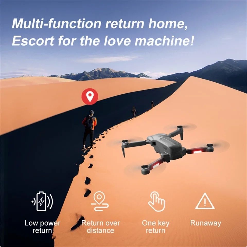Dron F9 Pro GPS, 3km zasięg  2×kamera  Powrót  Śledzenie