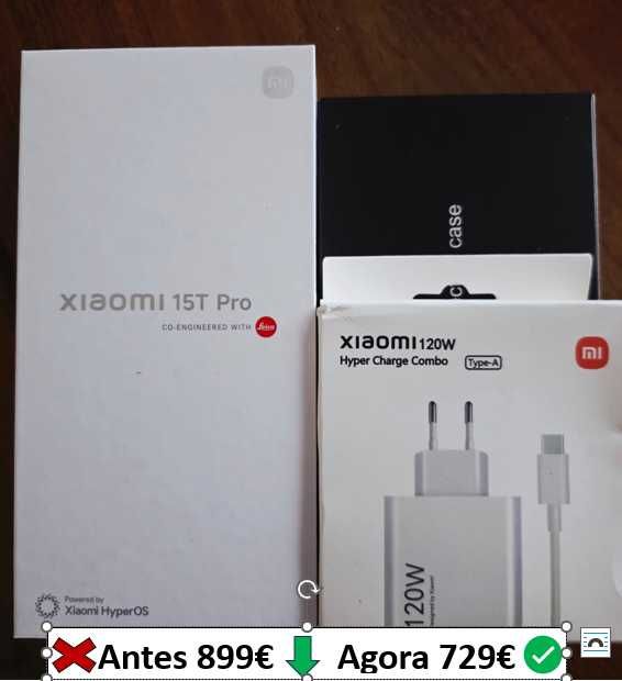 Xiaomi 15T Pro 512gb + Carregador + Capa.