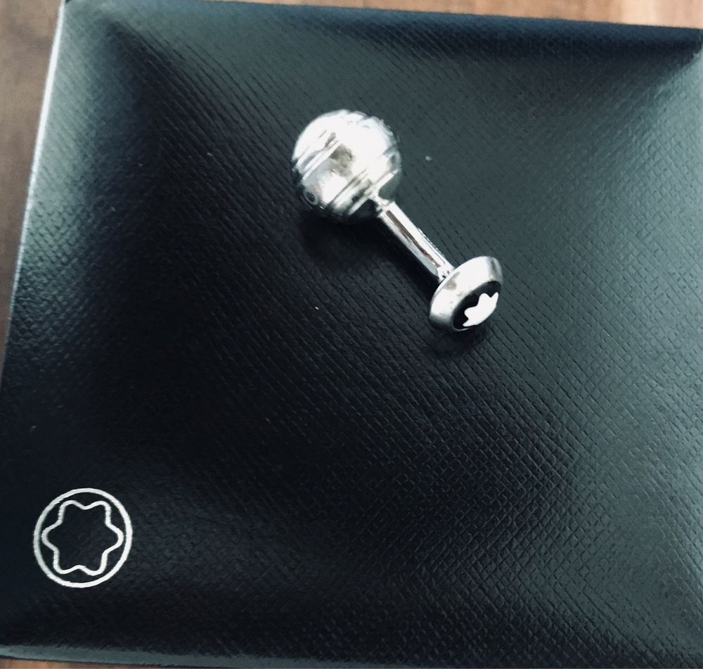 Spinki do mankietów firmy Montblanc, ze srebra, z limitowanej edycji