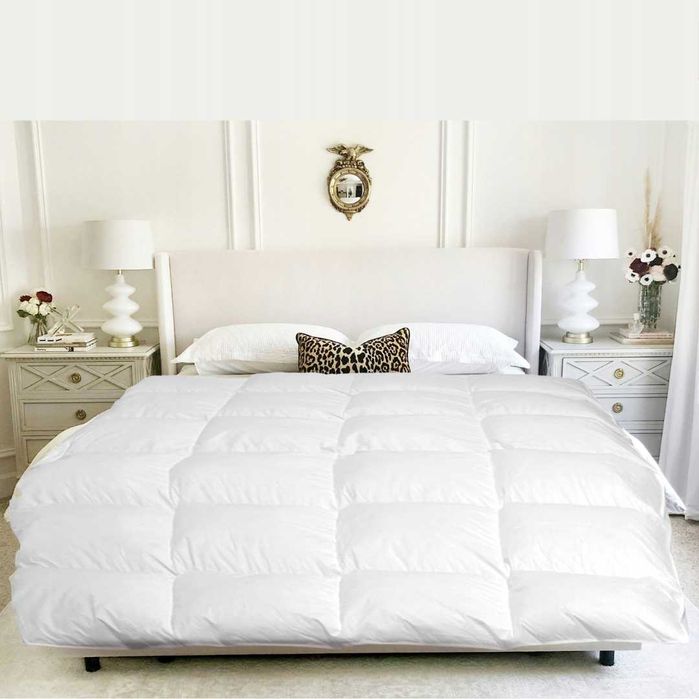 Kołdra Puchowa 200x220 ZIMOWA 2KG PUCH 100% BIAŁA Antyalergiczna