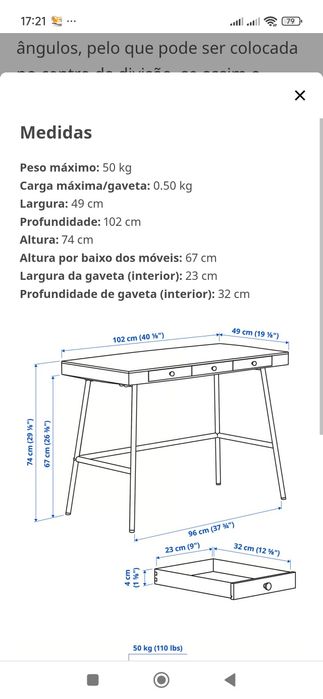Secretária bambu ikea