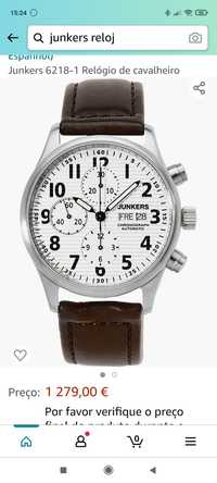 Relógio "Junkers" modelo 6218-1 Valjoux