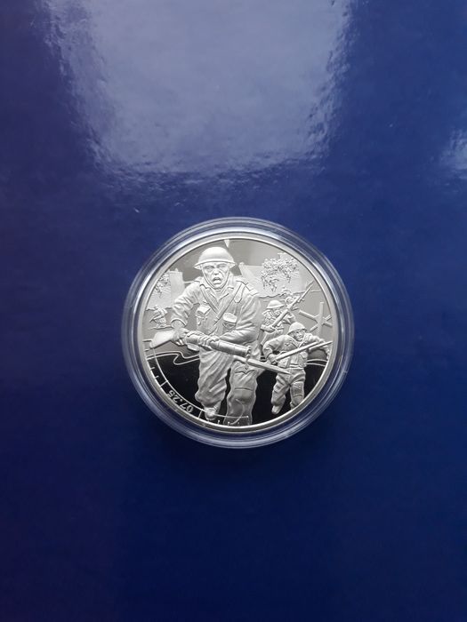 Moneta 5 funtów 2019 Proof - 75 Rocznica lądowania w Normandii (505)