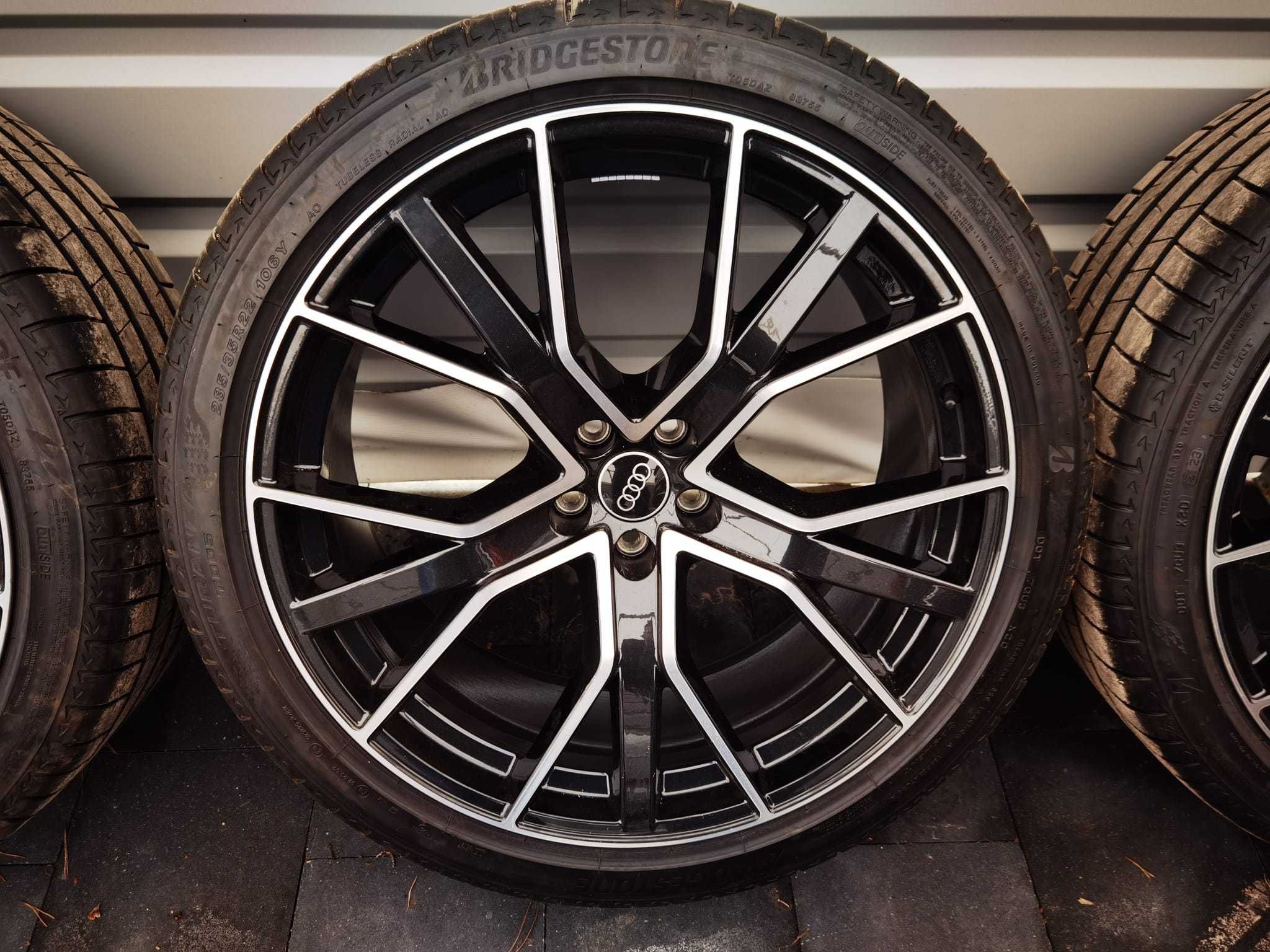 Koła Audi Q7 Q8 SQ7 SQ8 nowy model 285/35/22 Bridgestone Turanza