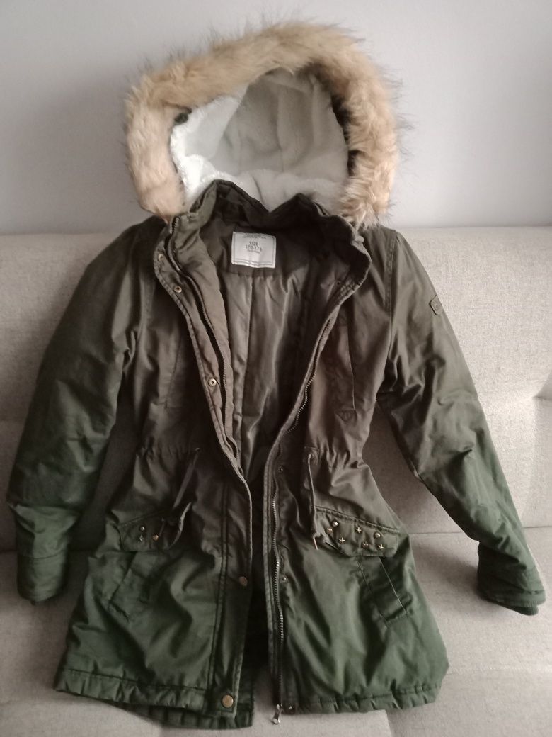 Kurtka parka,rozm M/ L kolor khaki GIRLS united,100% cotton,