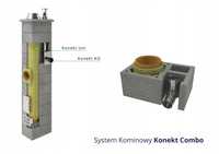 Komin system kominowy KONEKT COMBO 200mm+80mm+wentylacja kurier