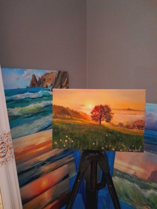 obraz olejny Magiczny świt 20*30