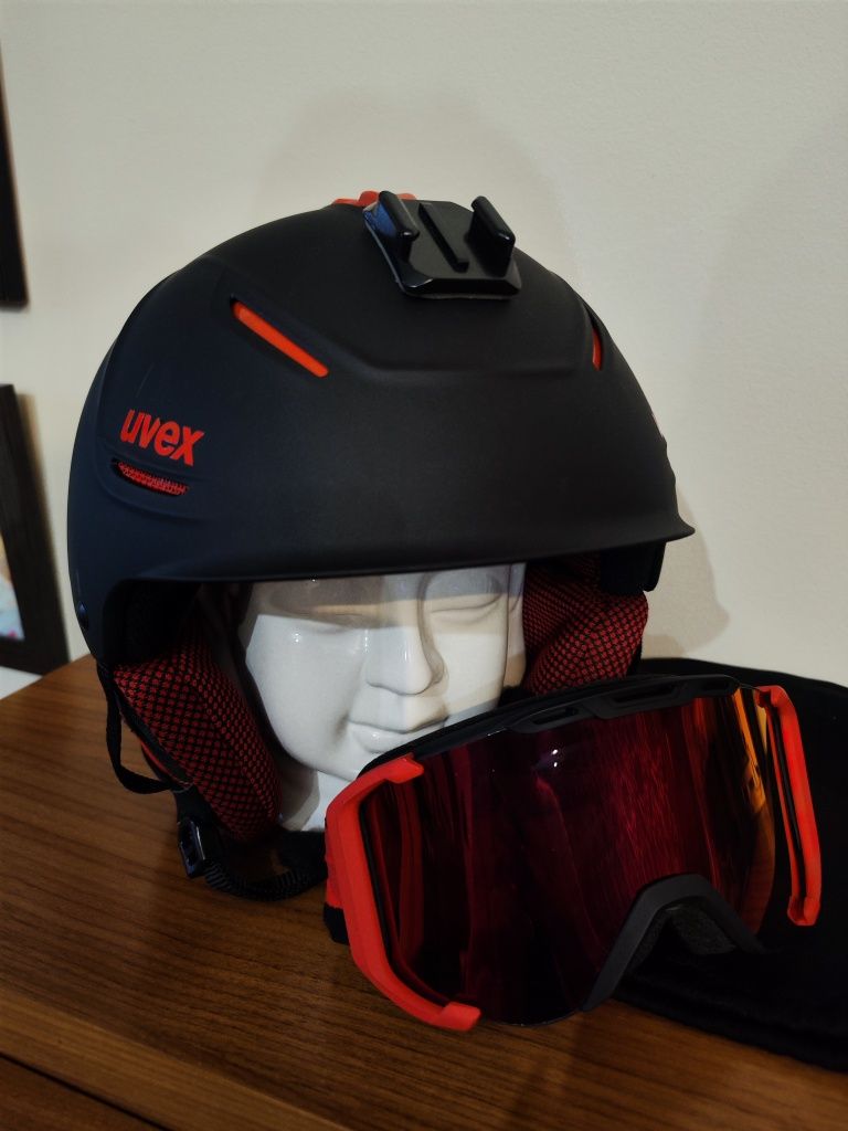 Kask Uvex 55-59 + Gogle Uvex