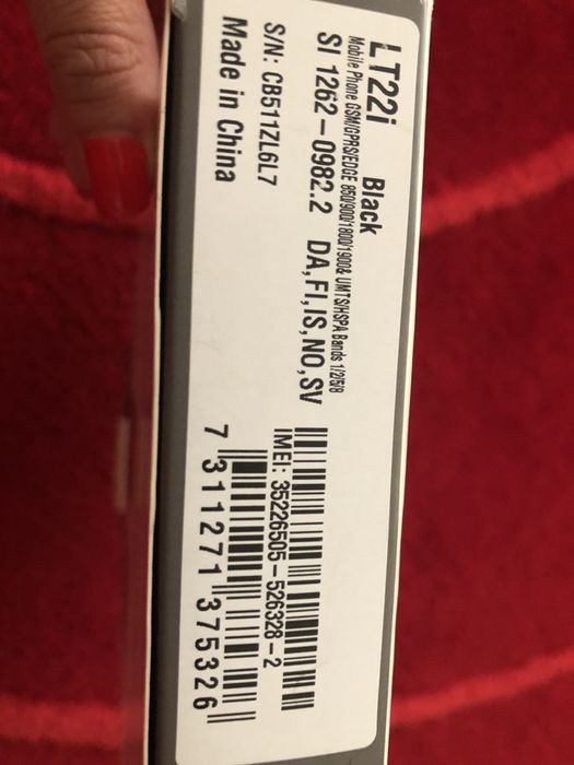 Sony Xperia NXT Series LT22i - Novo a estrear