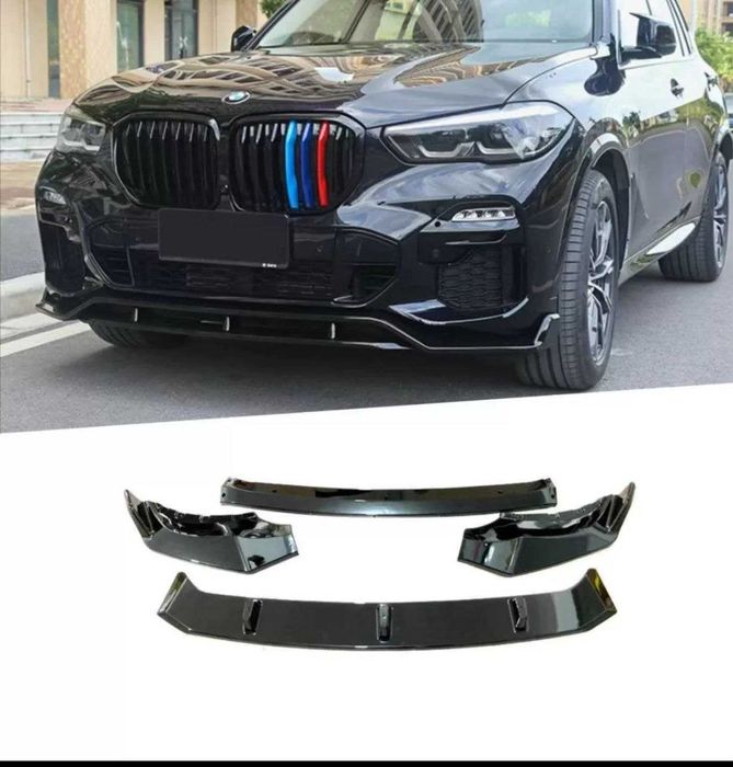 Комплект обвісів на BMW X5 G05 диффузор спойлер губа  сплиттер сплiтер