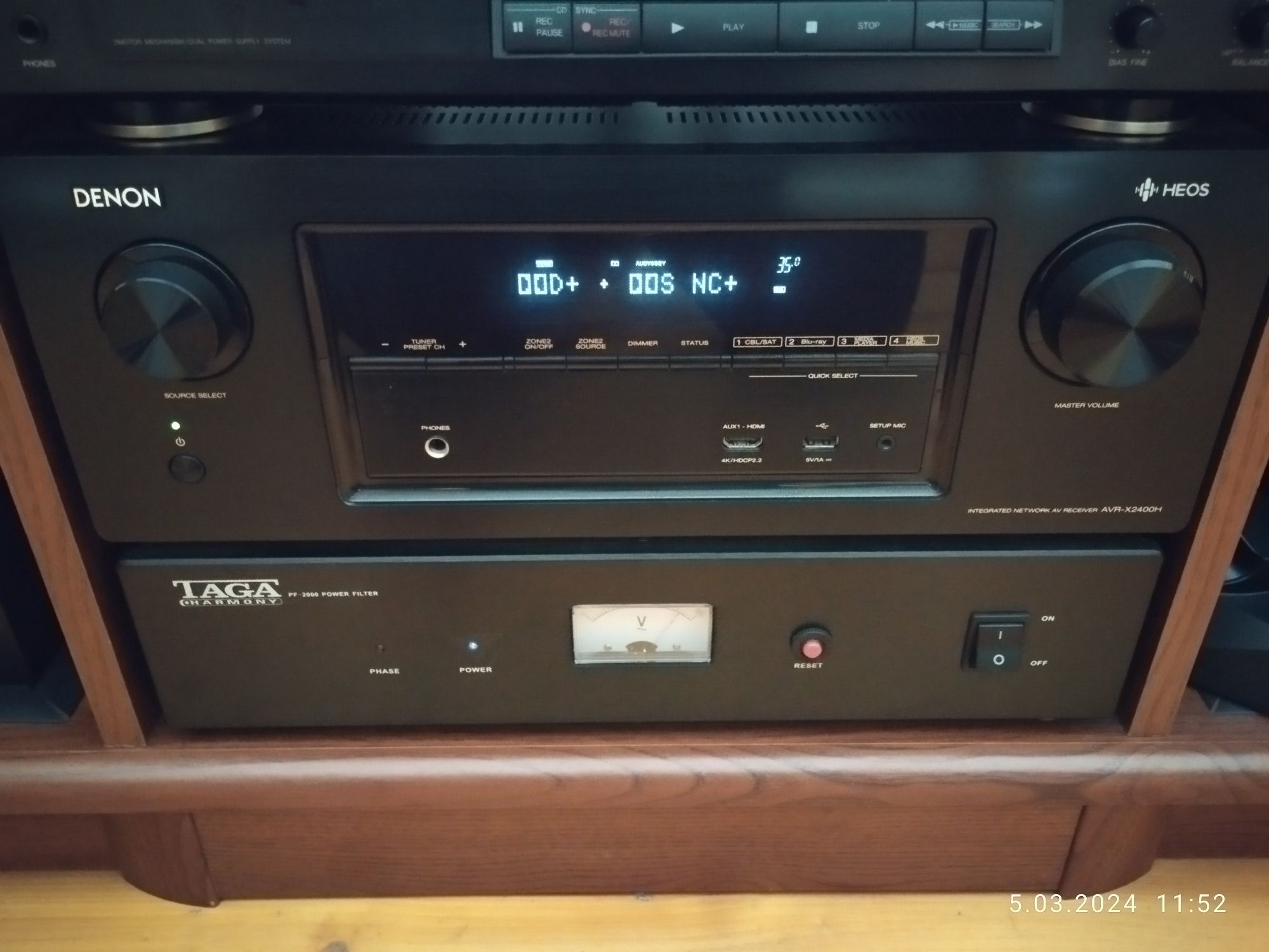 Denon AVR X2400H Dolby ATMOS 4K HDR10