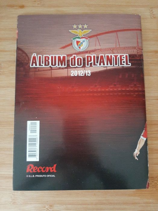 Caderneta/álbum do pantel Benfica 2012/13