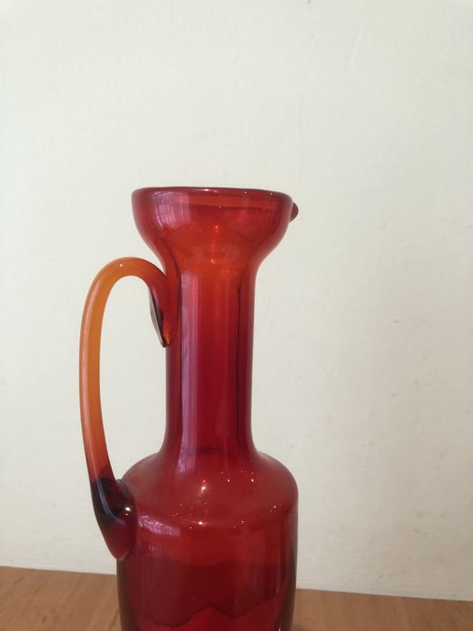 Wazon - dzban Amfora Horbowy szkło Huta Barbara