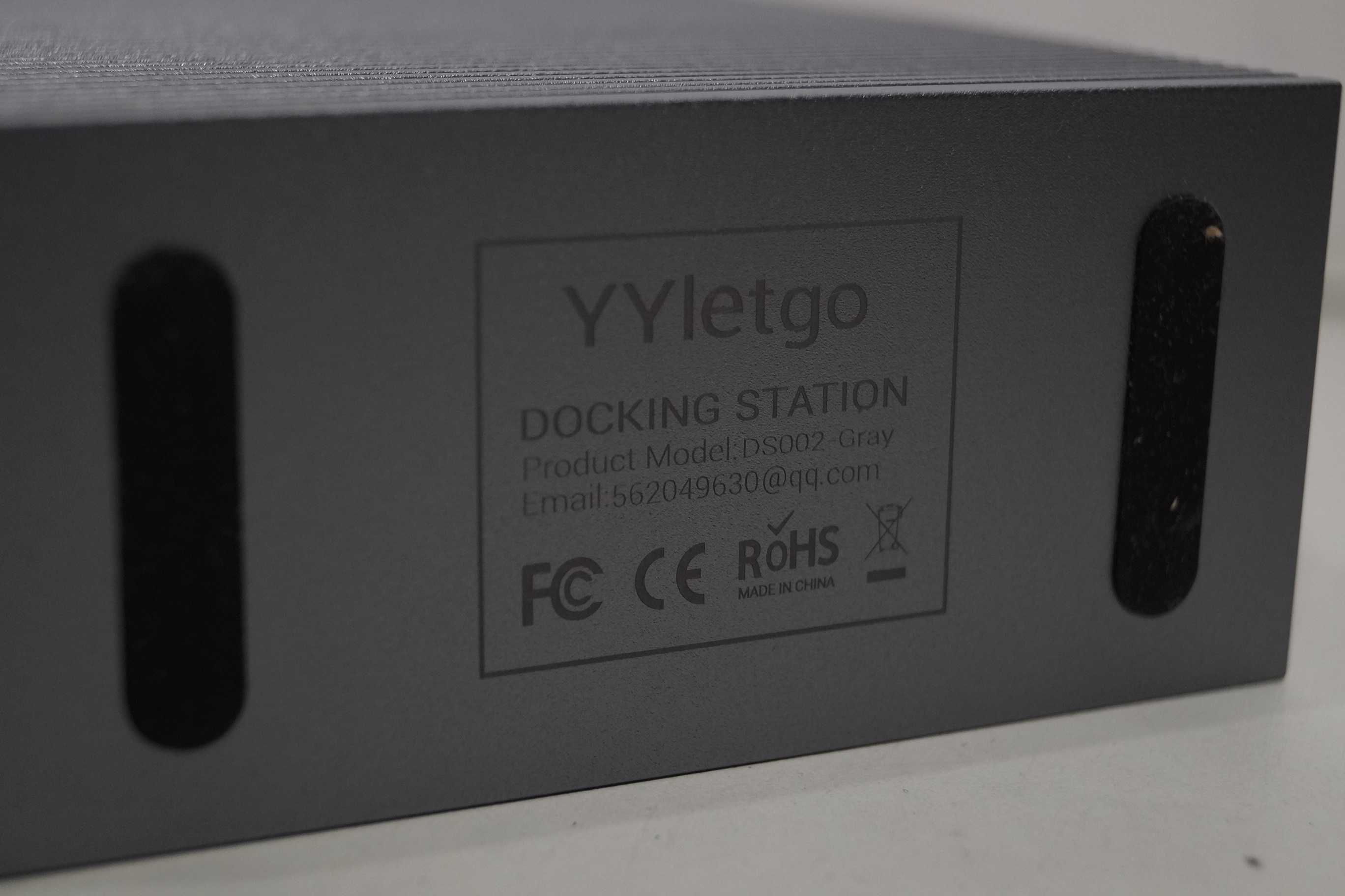 YYletgo DS002-Gray Stacja dokująca do MacBook USB C podwójny monitor