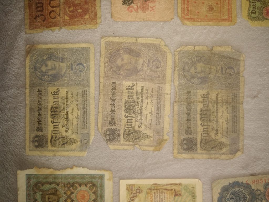 Stare niemieckie banknoty
