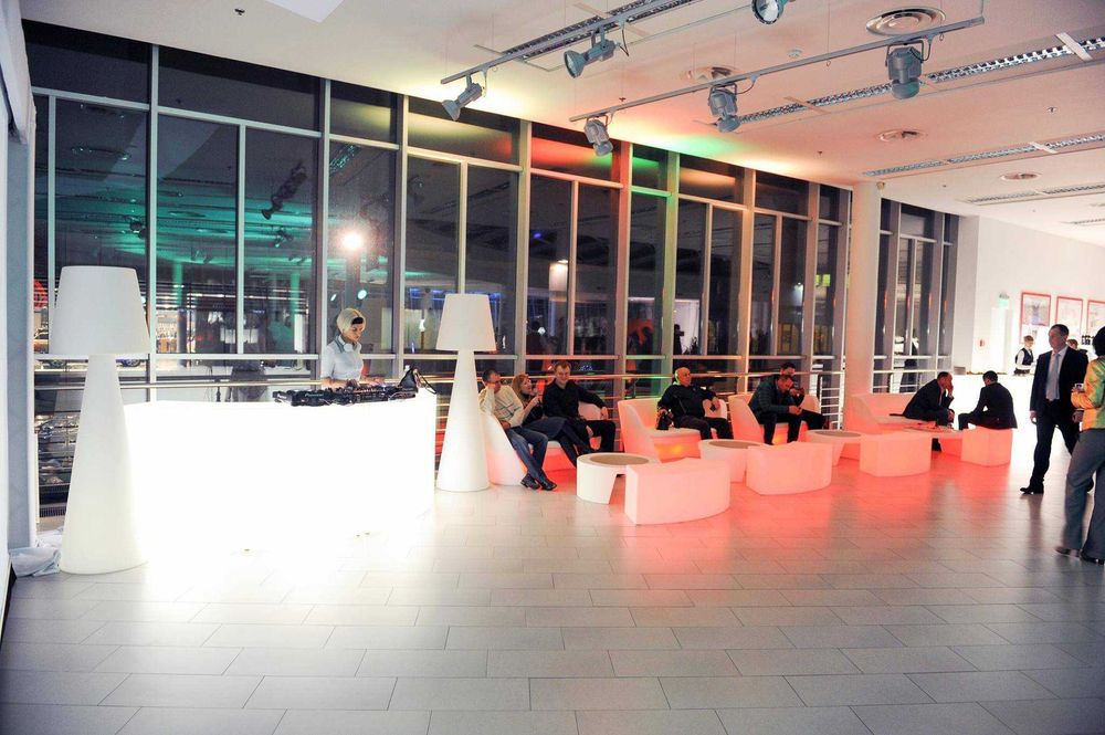 Balcão led iluminado